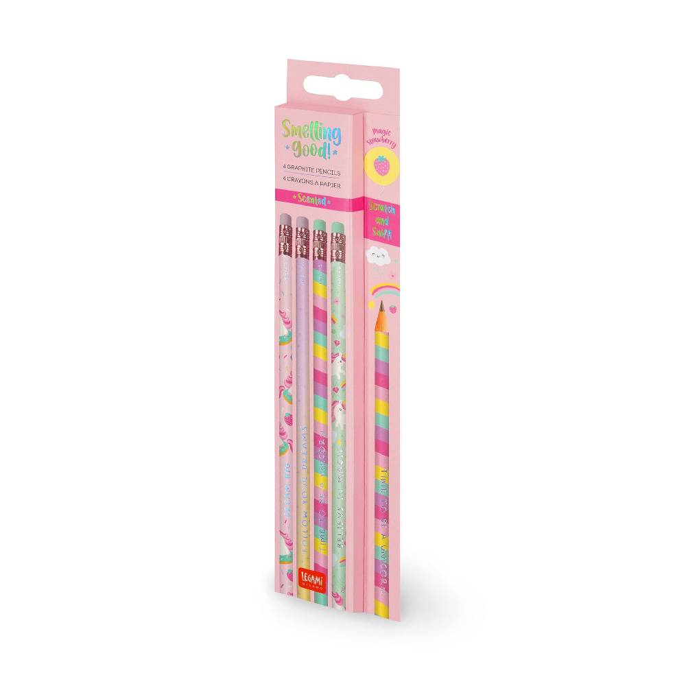 Legami Set di 4 Matite HB Profumate - Smelling Good! Soddisfazione Garantita
