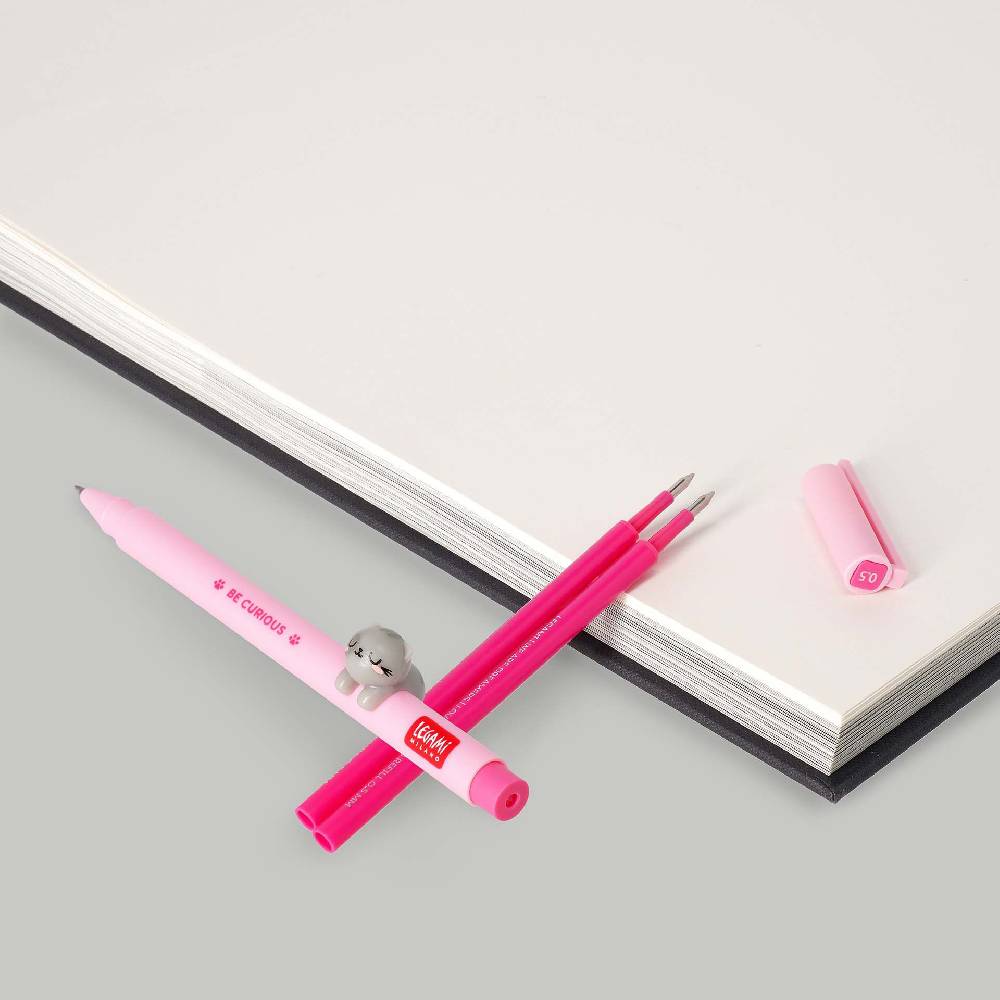 Legami Set Penna Lovely Kitty con Refill Rosa Affare Del Giorno