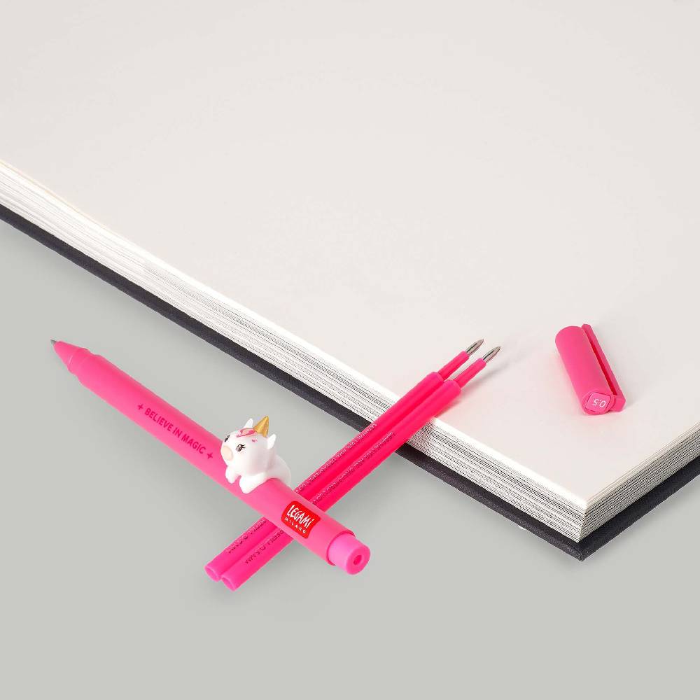 Legami Set Penna Lovely Unicorn con Refill Rosa Neon Novità