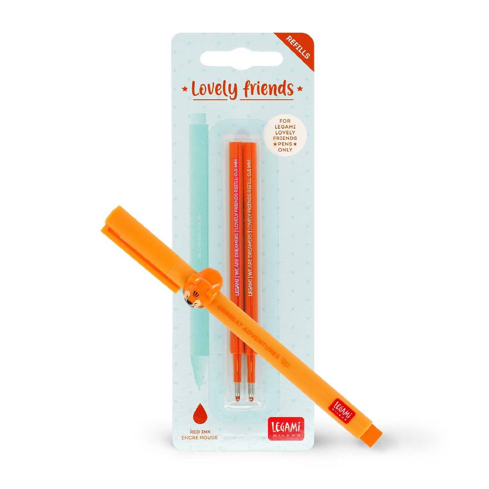 Legami Set Penna Lovely Tiger con Refill Arancione Sconto