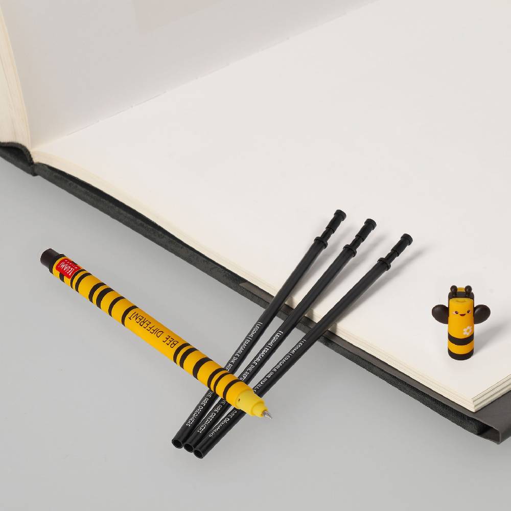 Legami Set Penna Cancellabile Bee con Refill Nero Outlet