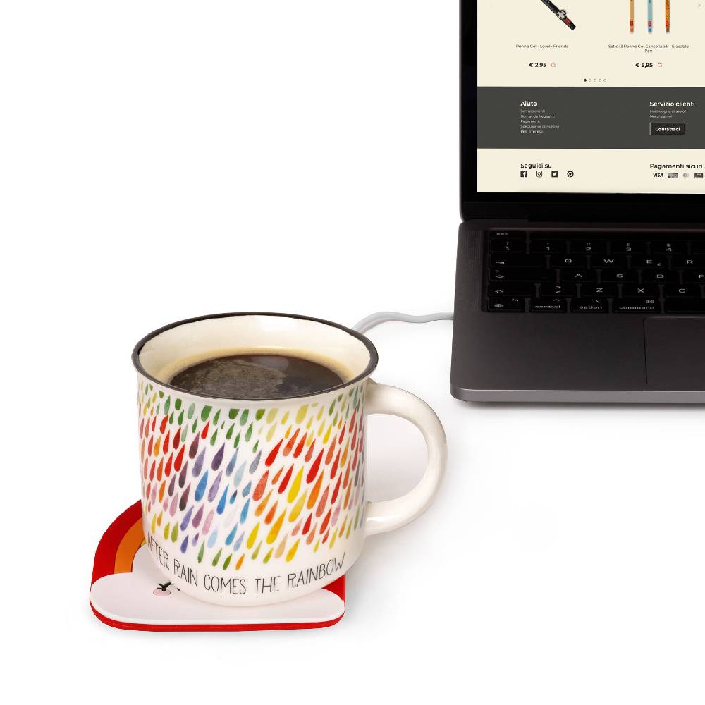 Legami Set Scalda tazza Rainbow e Tazza Rainbow In Vendita