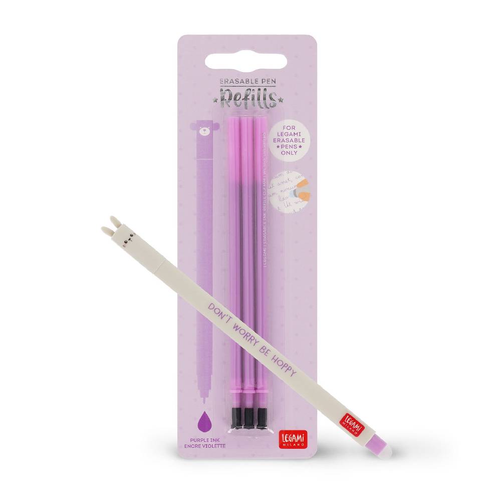 Legami Set Penna Cancellabile Bunny con Refill Viola Saldi