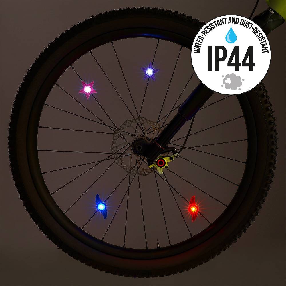 Legami Set di 2 Luci Per i Raggi Della Bicicletta - Ride & Shine Soddisfazione Garantita