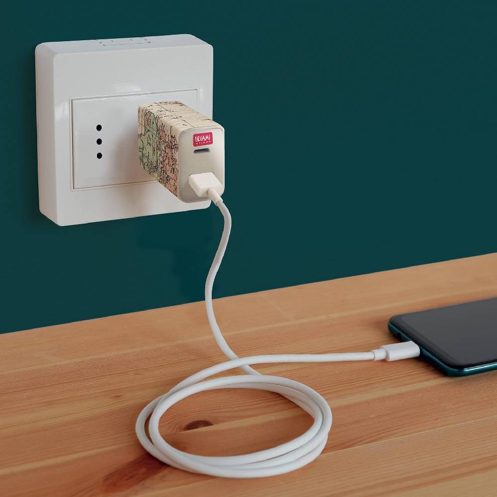 Legami Caricabatterie da Muro - USB + USB-C - Plug &Charge Negozio
