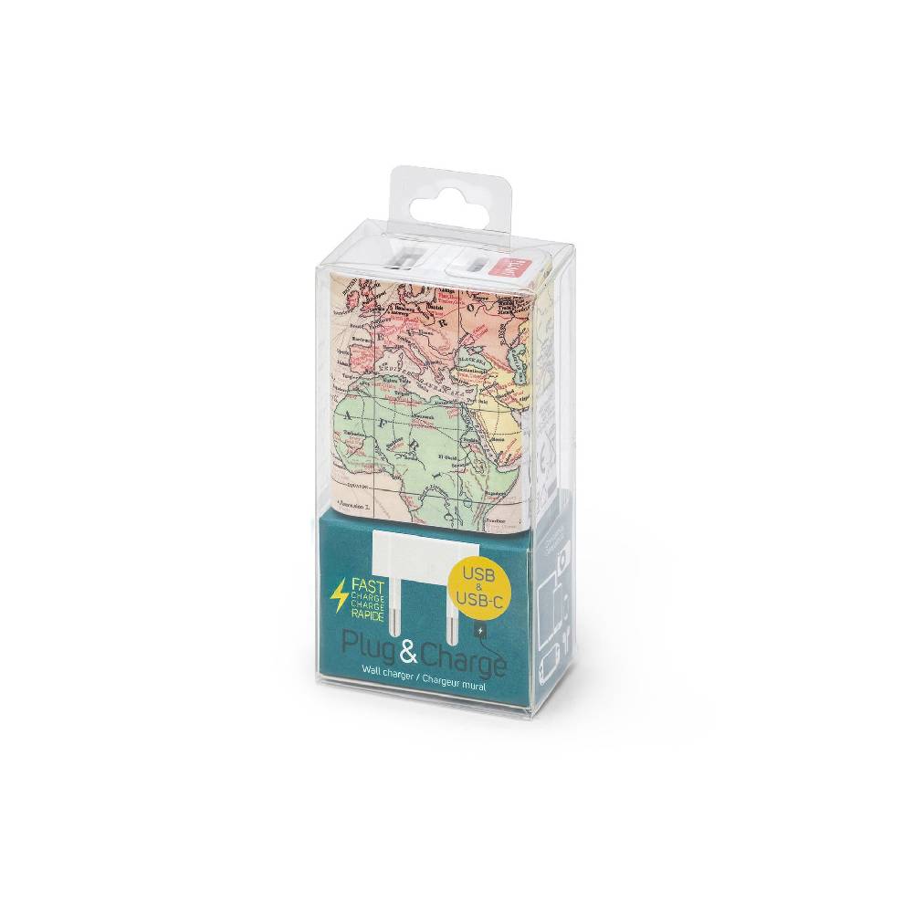 Legami Caricabatterie da Muro - USB + USB-C - Plug &Charge Negozio
