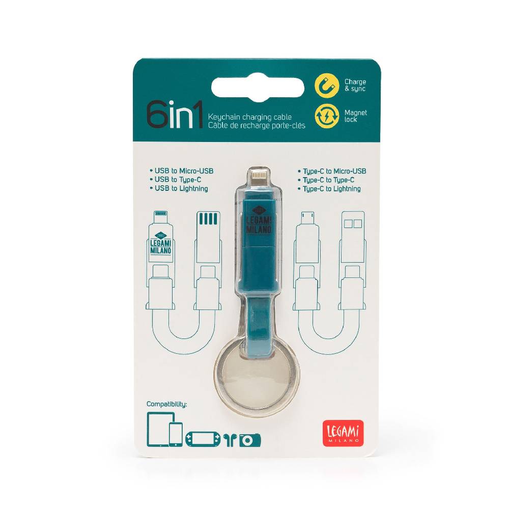 Legami Cavo di Ricarica Portachiavi 6 in 1 Offerte
