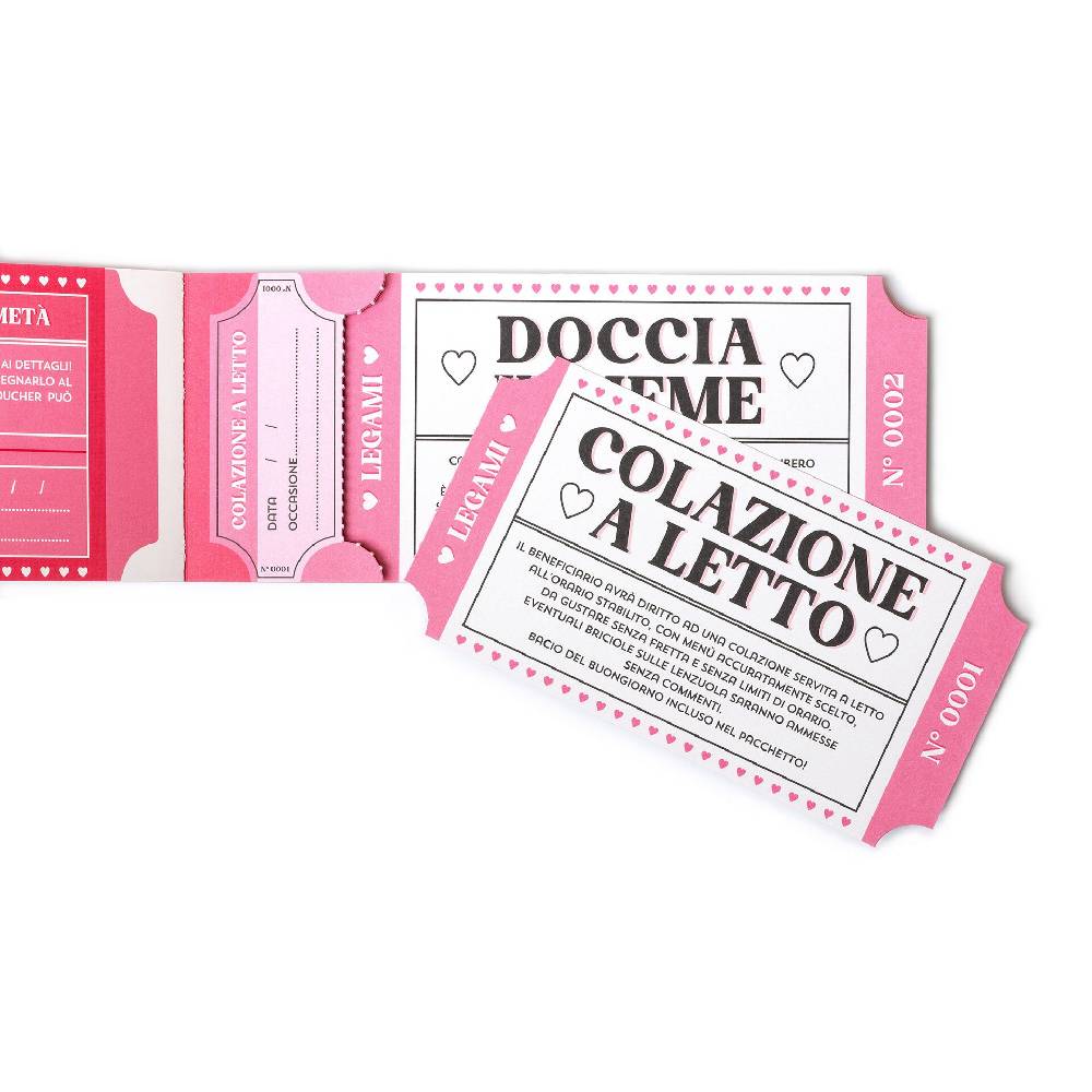 Legami Blocchetto da 24 Voucher - Italiano Negozi Online