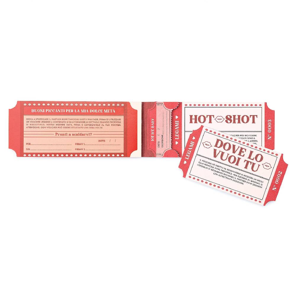 Legami Blocchetto da 24 Voucher Piccanti - Italiano Acquista Ora