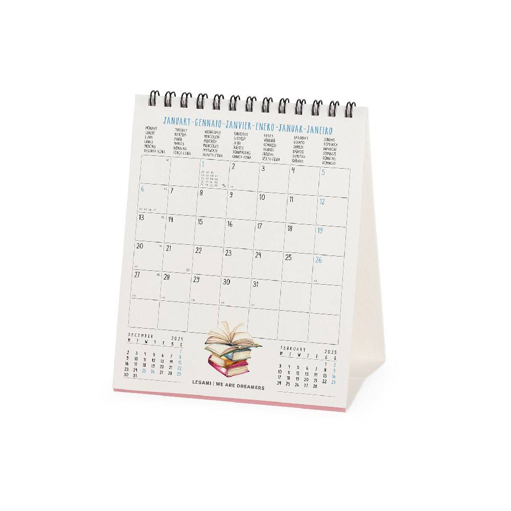 Legami Calendario da Tavolo 2025 - 12 x 14,5 cm Prezzo Ridotto