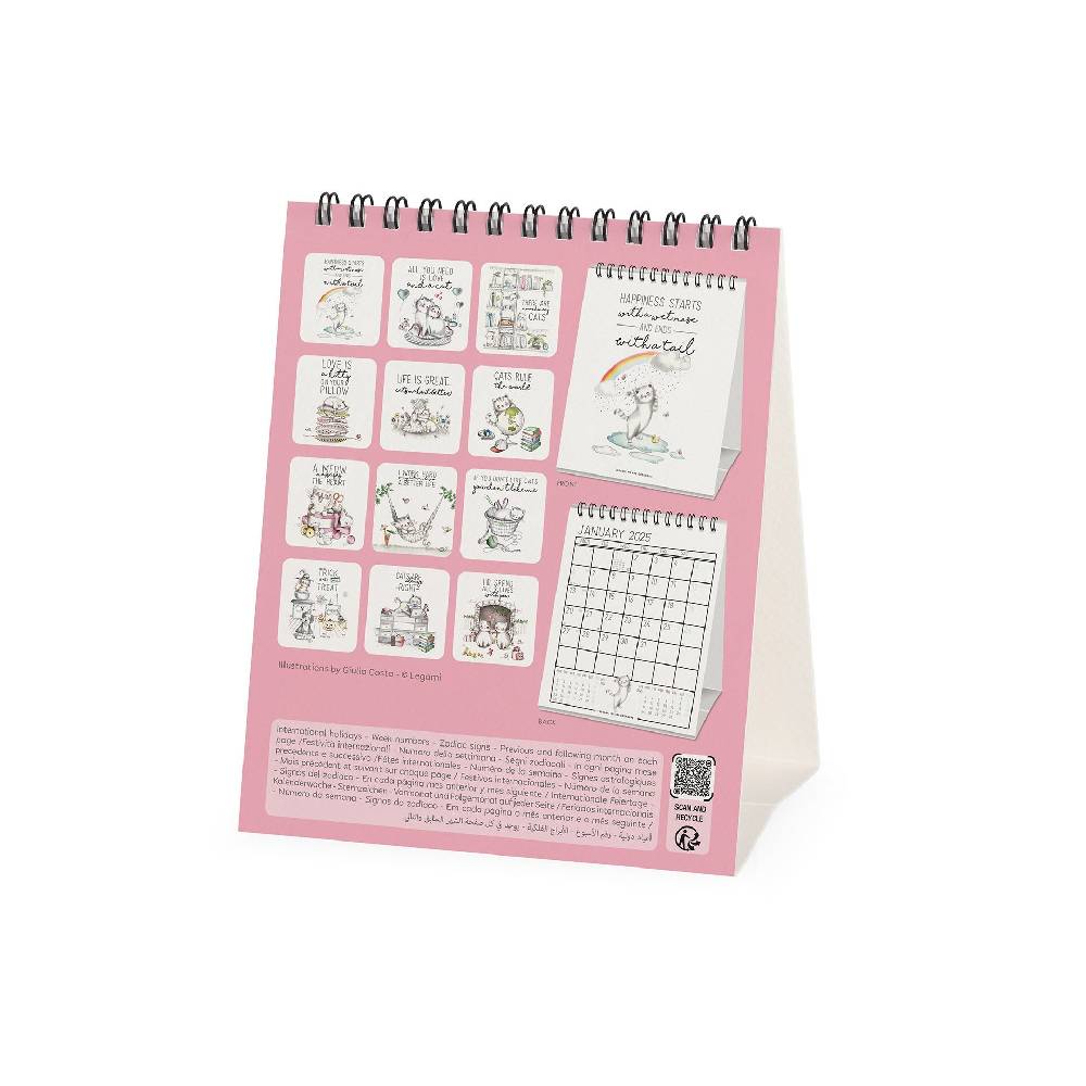 Legami Calendario da Tavolo 2025 - 12 x 14,5 cm Sottocosto