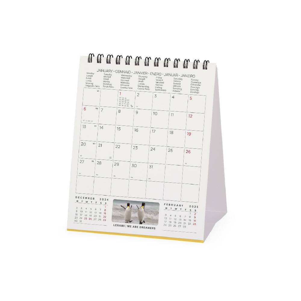 Legami Calendario da Tavolo 2025 - 12 x 14,5 cm Novità