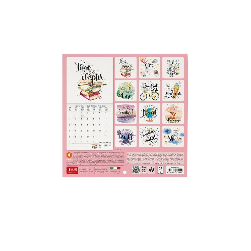 Legami Calendario da Parete 2025 - 18 x 18 cm Sconto