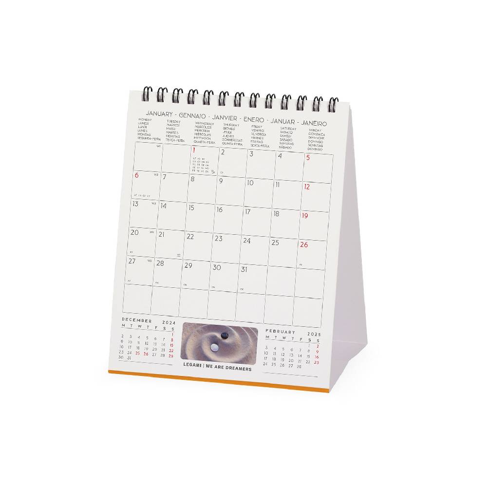 Legami Calendario da Tavolo 2025 - 12 x 14,5 cm Negozio