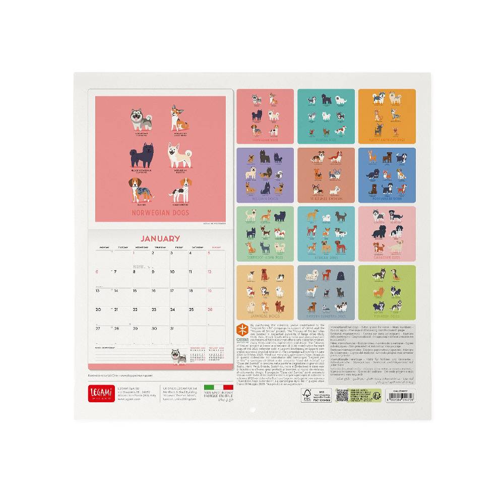 Legami Calendario da Parete 2025 - 30 x 29 cm Nuovo