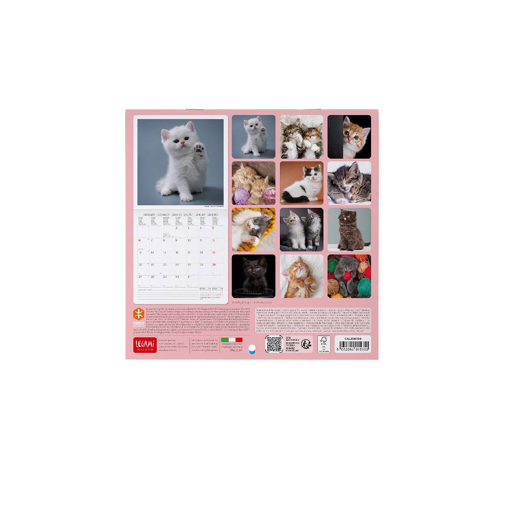 Legami Calendario da Parete 2025 - 18 x 18 cm Qualità Garantita