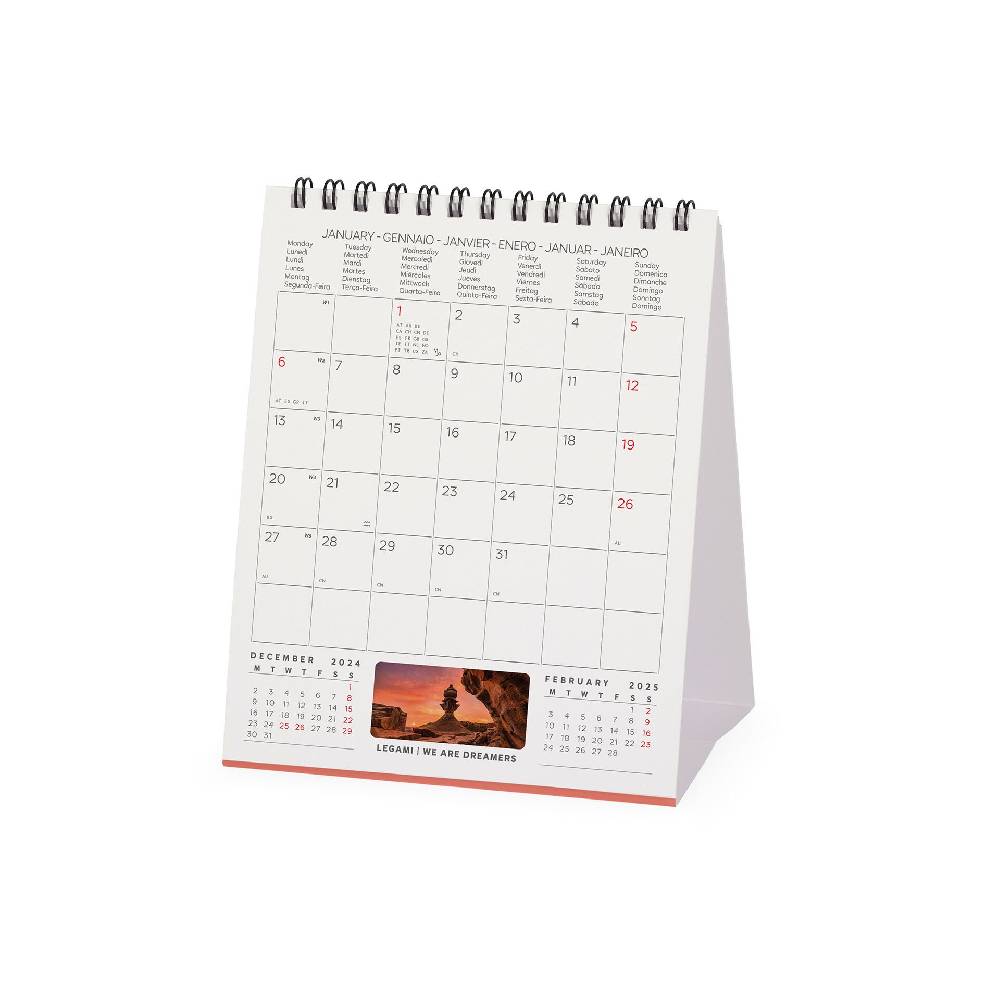 Legami Calendario da Tavolo 2025 - 12 x 14,5 cm Fino Al -60%