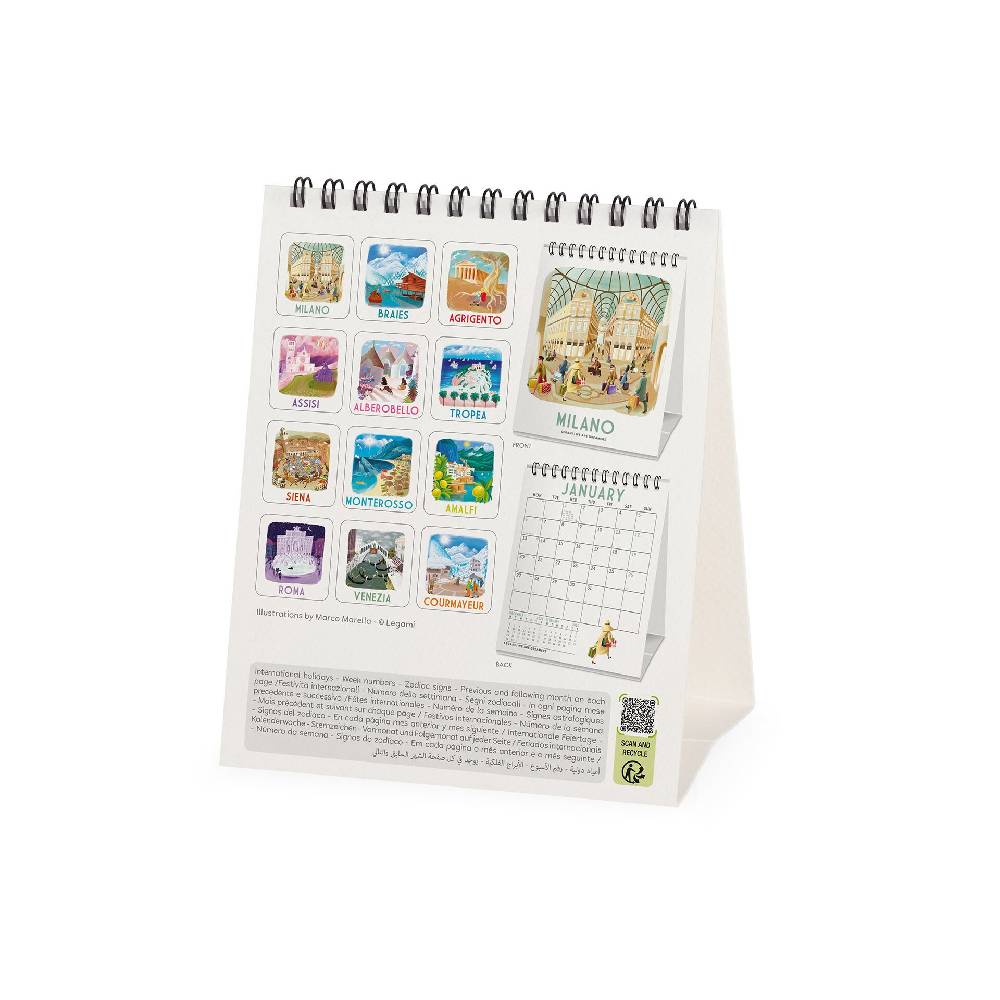 Legami Calendario da Tavolo 2025 - 12 x 14,5 cm Shopping Online