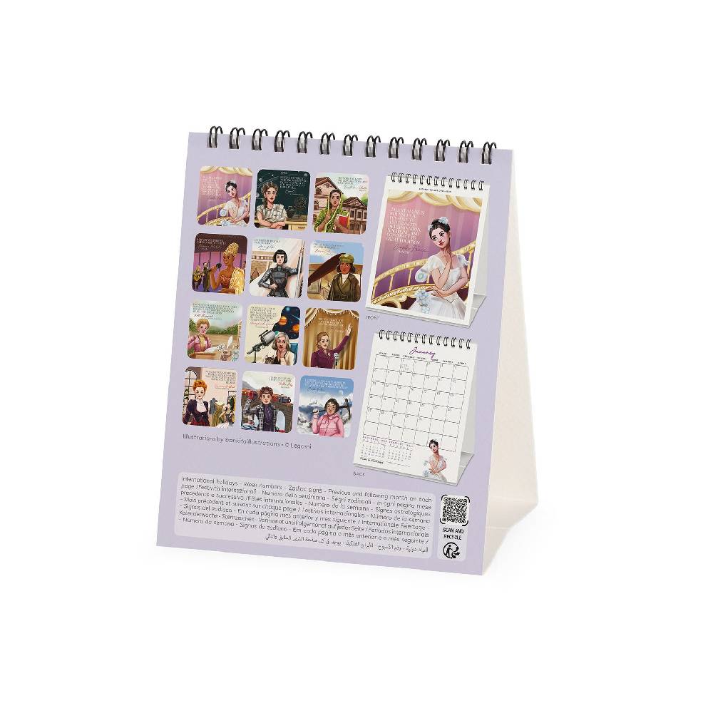 Legami Calendario da Tavolo 2025 - 12 x 14,5 cm Prezzo Ridotto