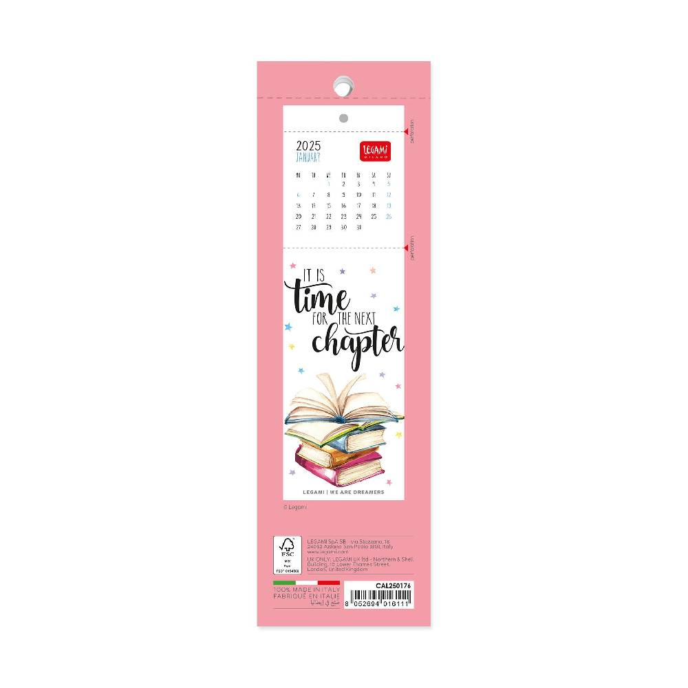Legami Calendario Segnalibro 2025 - 5,5 x 18 cm Economico