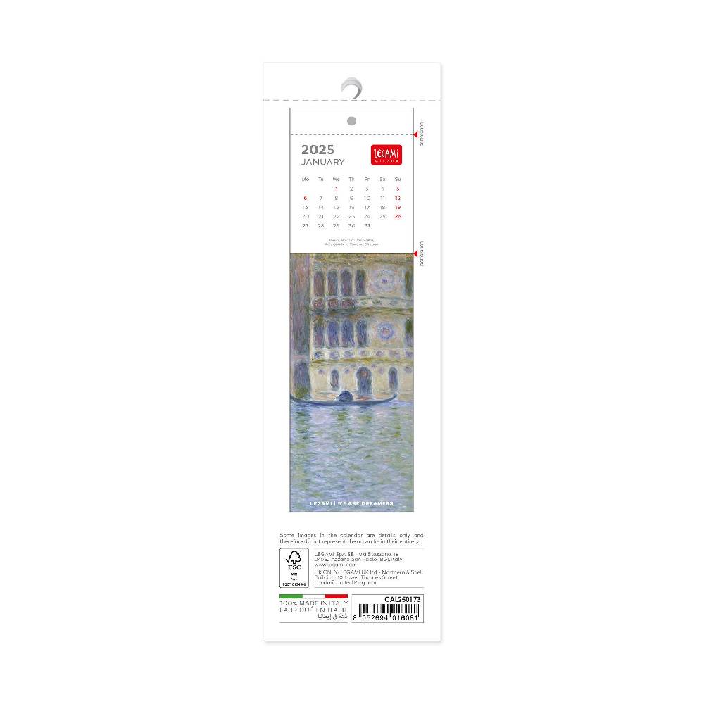 Legami Calendario Segnalibro 2025 - 5,5 x 18 cm Saldi