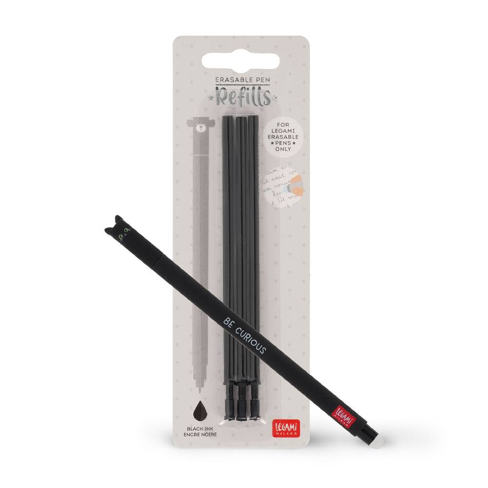 Legami Set Penna Cancellabile Kitty con Refill Nero Sconto