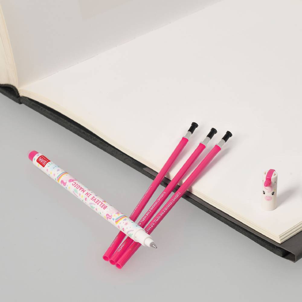 Legami Set Penna Cancellabile Unicorn con Refill Rosa Economico