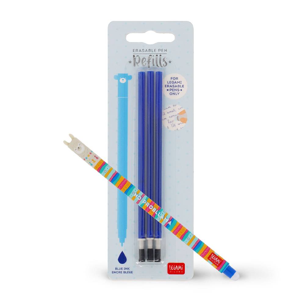 Legami Set Penna Cancellabile Llama con Refill Blu Online