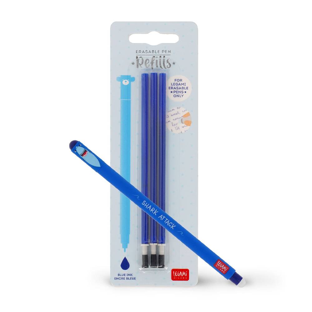 Legami Set Penna Cancellabile Shark con Refill Blu Outlet