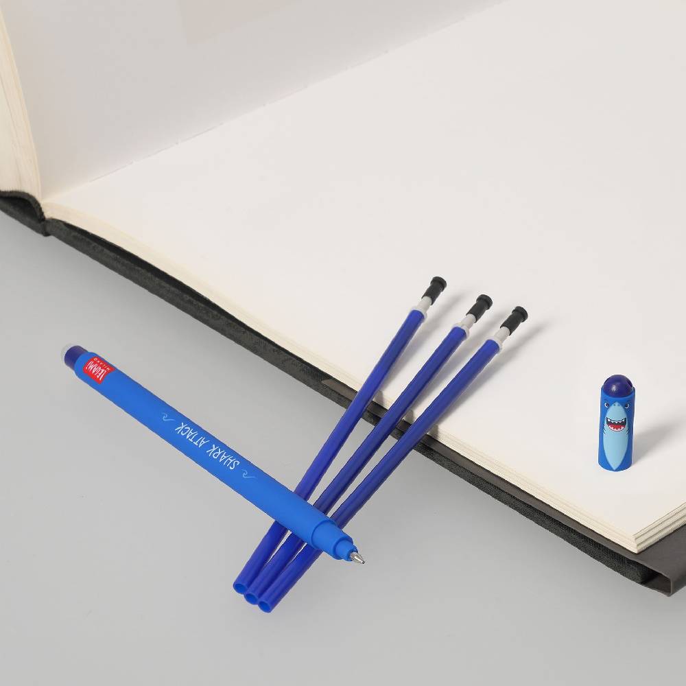 Legami Set Penna Cancellabile Shark con Refill Blu Outlet