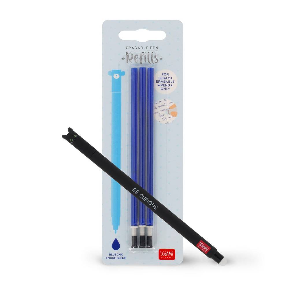 Legami Set Penna Cancellabile Kitty con Refill Blu In Vendita