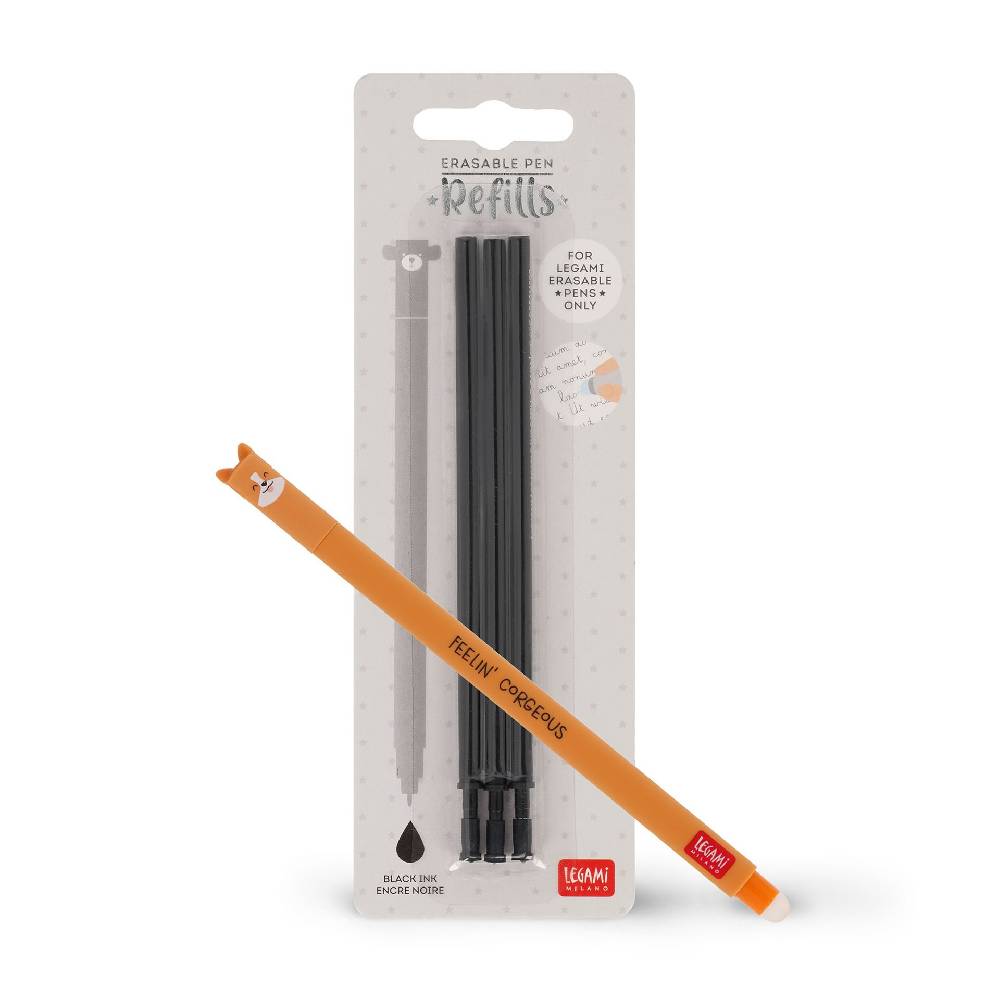 Legami Set Penna Cancellabile Corgi con Refill Nero Saldi