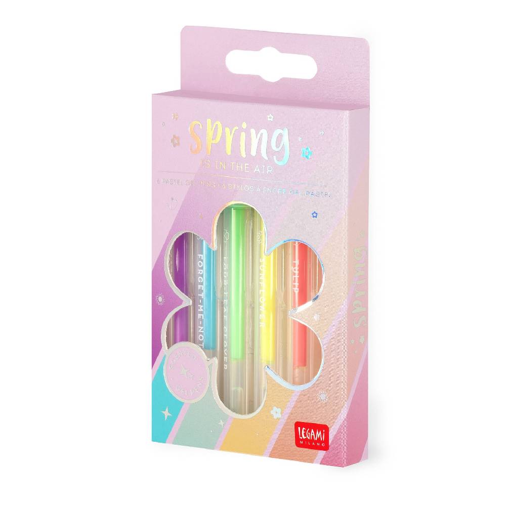 Legami Set di 6 Penne Gel Pastello - Spring is in the Air Offerte