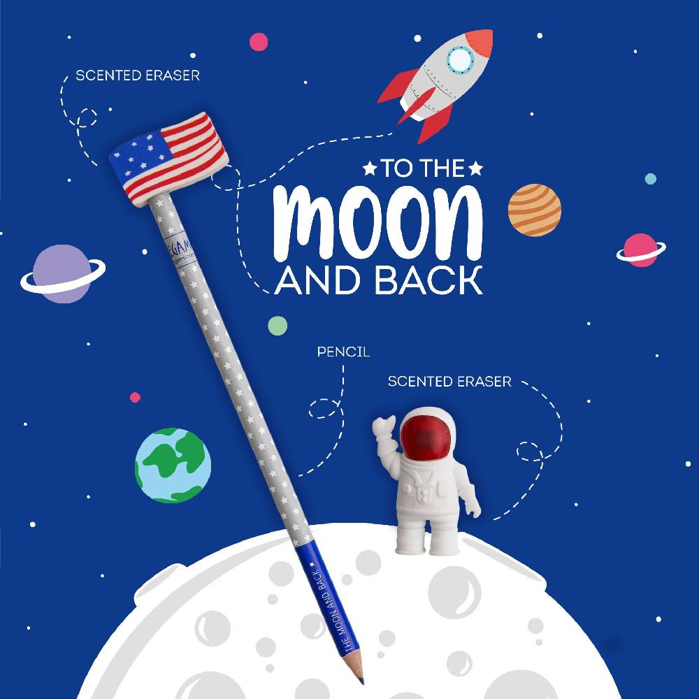 Legami Set di 2 Gomme e 1 Matita - To The Moon And Back Negozio online di fabbrica
