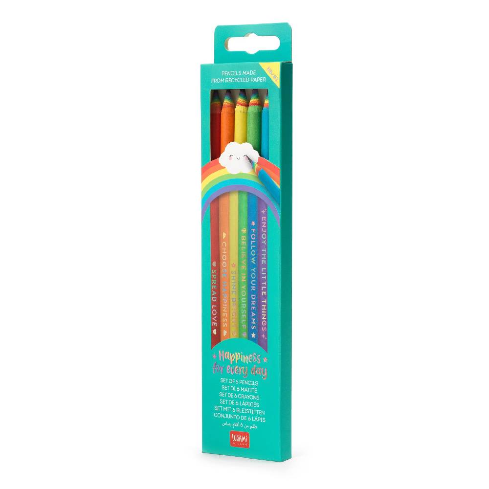 Legami Set di 6 Matite HB in Carta Riciclata Prezzo di fabbrica