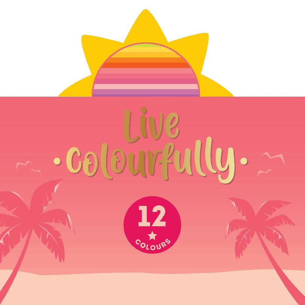 Legami Set di 12 Matite Colorate - Live Colorfully Fornitura limitata