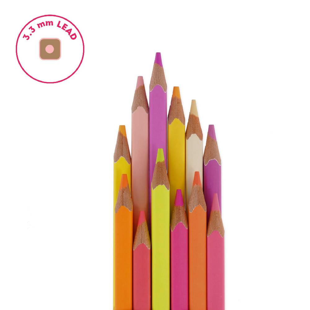 Legami Set di 12 Matite Colorate - Live Colorfully Fornitura limitata