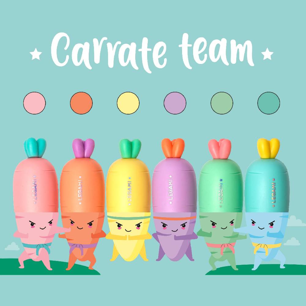 Legami Set di 6 Mini Evidenziatori - Carrate Team Offerta migliore