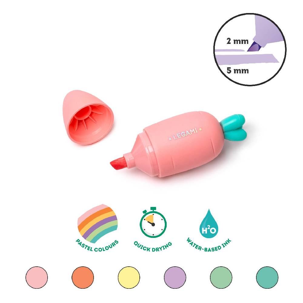 Legami Set di 6 Mini Evidenziatori - Carrate Team Offerta migliore