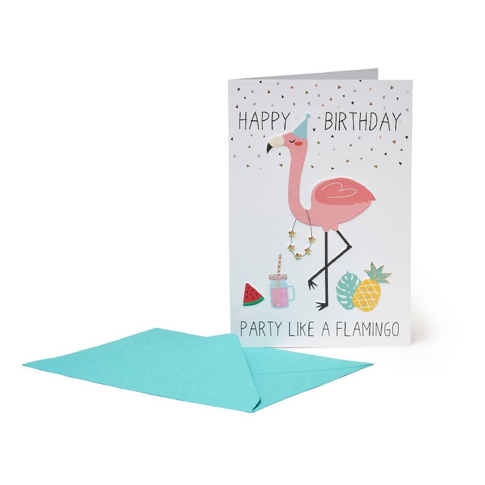 Legami Biglietto di Auguri di Compleanno - Flamingo