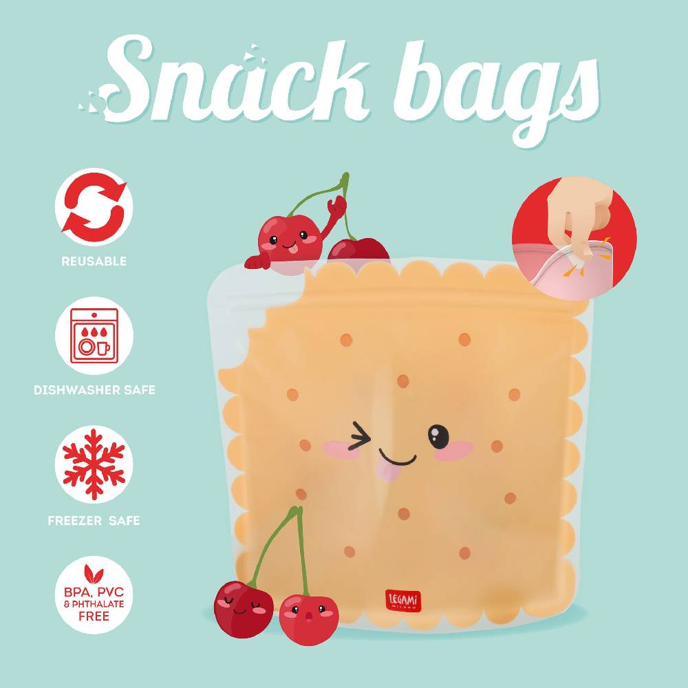 Legami Set di 3 Buste per Alimenti - Snack Bags Offerte