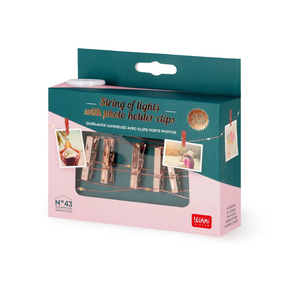 Legami Filo di Luci Decorative con Clip Portafoto Shopping online