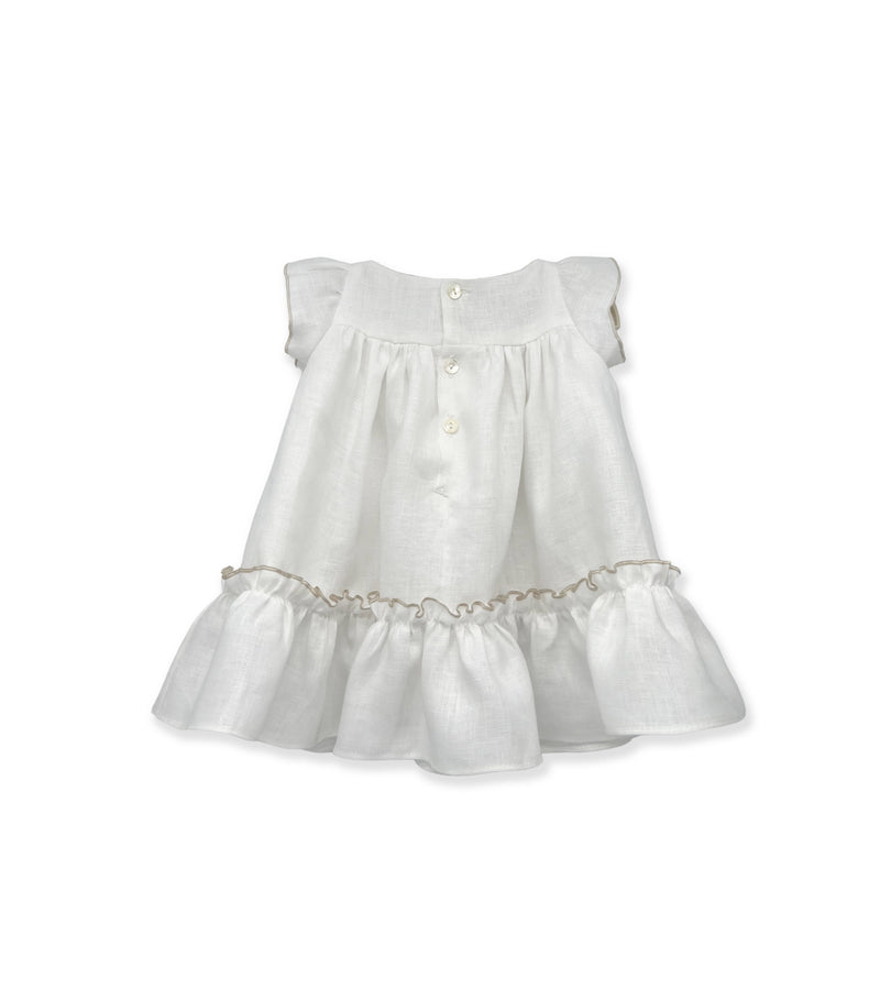 La Stupenderia WHITE LINEN DRESS Acquista Ora
