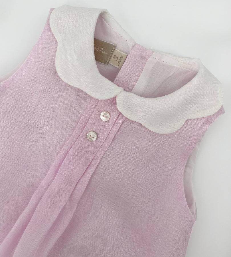 La Stupenderia PINK LINEN ROMPER Presa