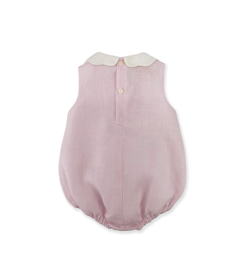 La Stupenderia PINK LINEN ROMPER Presa