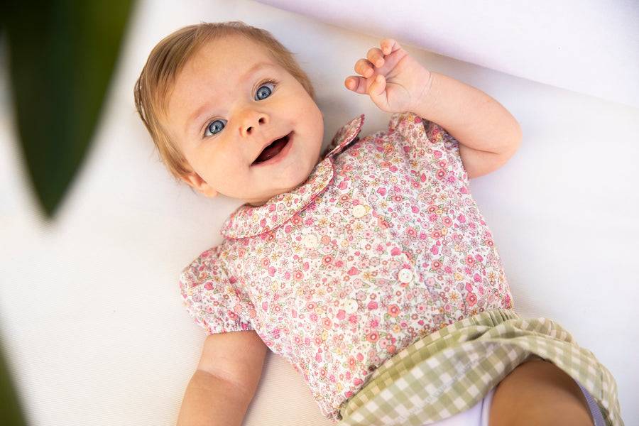 La Stupenderia COMPLETO A FIORI CON GONNELLINA Offerta speciale della fabbrica