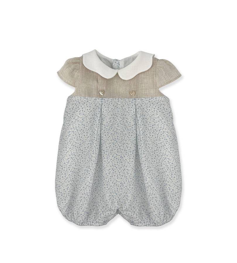 La Stupenderia BLUE FLOWER ROMPER Saldi Di Fabbrica