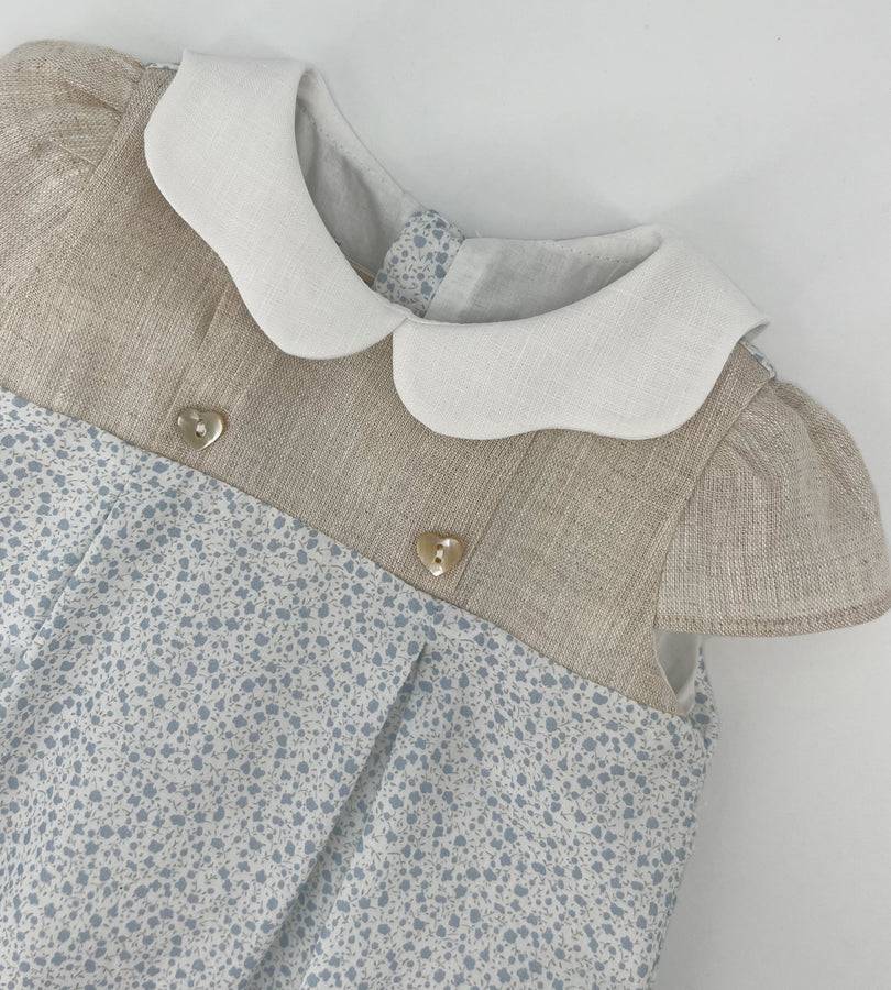 La Stupenderia BLUE FLOWER ROMPER Saldi Di Fabbrica