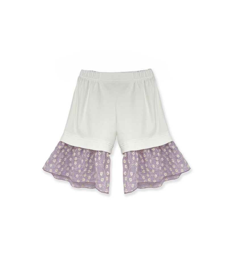 La Stupenderia PANTALONE BIANCO E LILLA Negozio