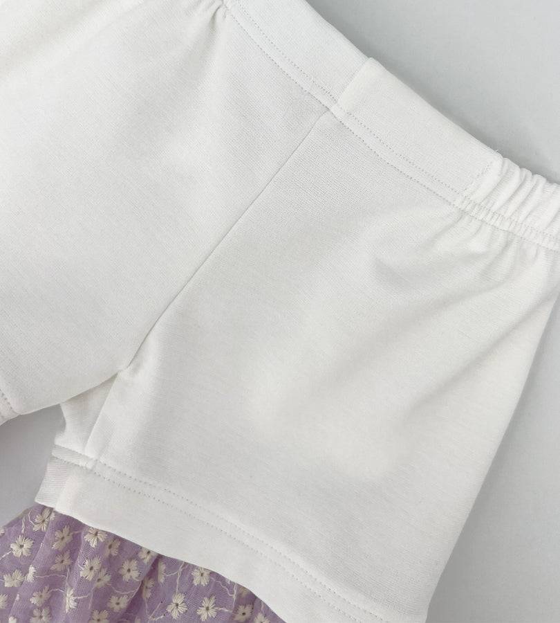 La Stupenderia PANTALONE BIANCO E LILLA Negozio